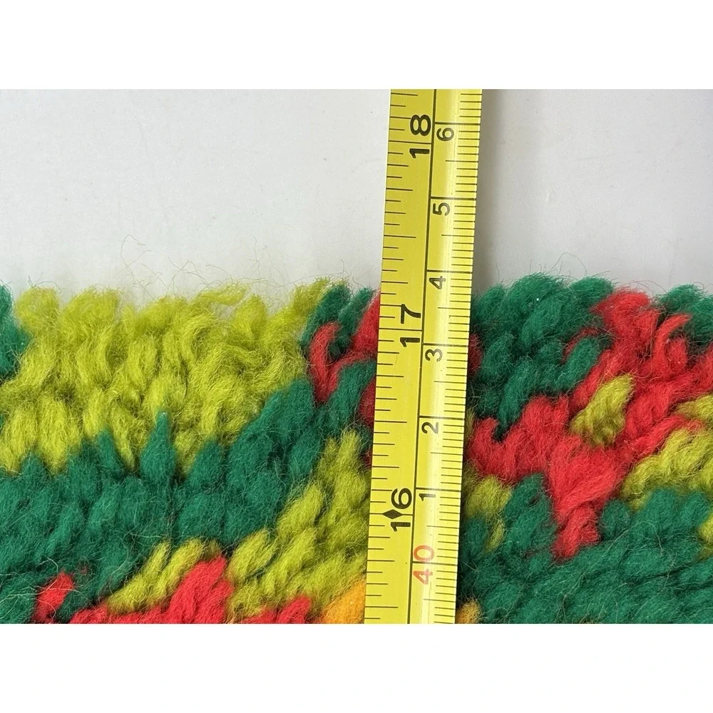 Vintage Rug 1980's Sesame Street Christmas Hand Crafted Wall Hanging
